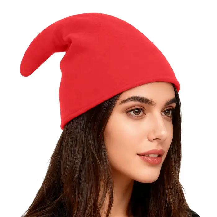 Chapeau de noël de couleur unie
