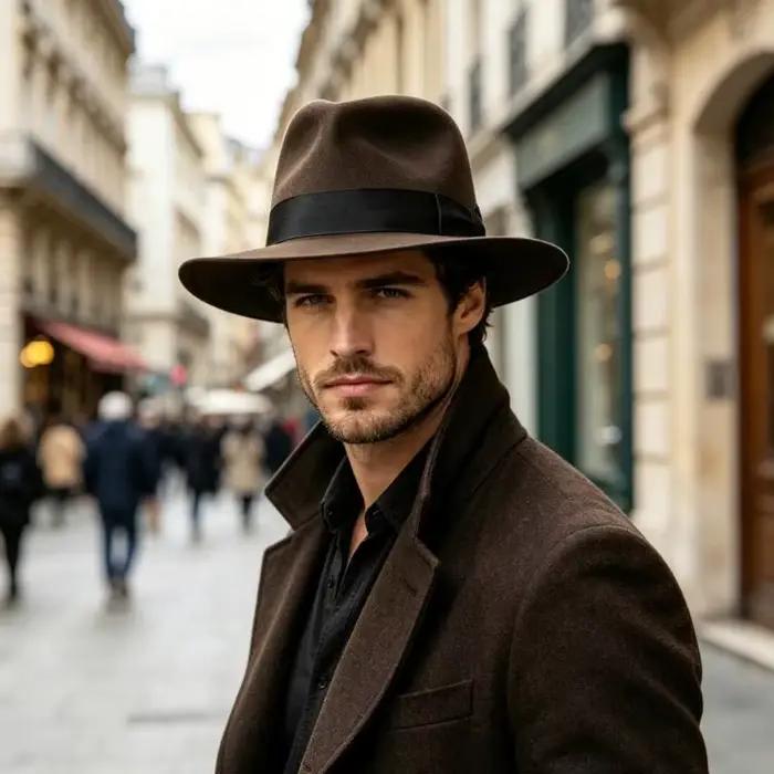 Chapeau en laine unisexe élégant et confortable pour hommes et femmes occasions décontractées et froid