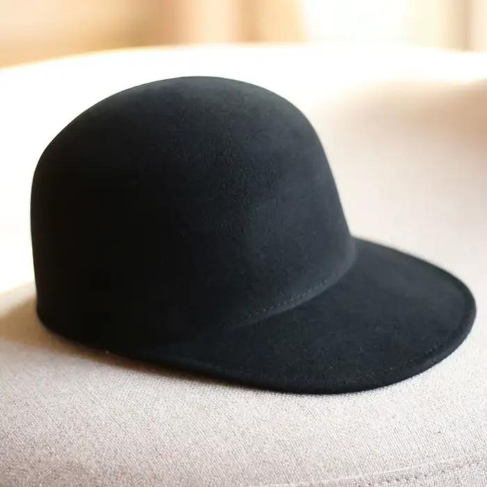 Casquette de baseball en laine pour hommes et femmes