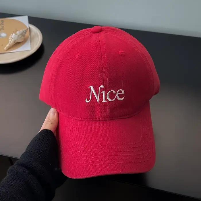 Casquette de baseball pour femme en coton doux
