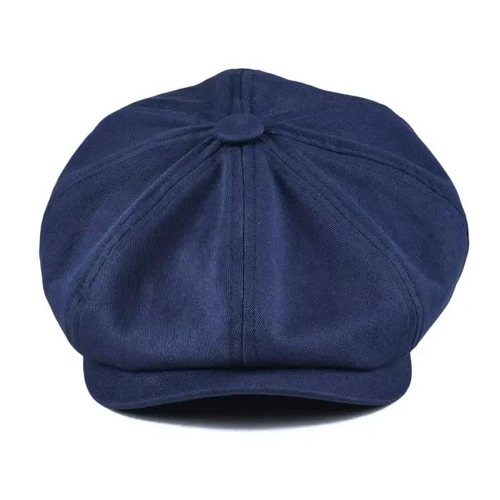 BOTVELA casquette gavroche hommes sergé coton chapeau 8 panneau