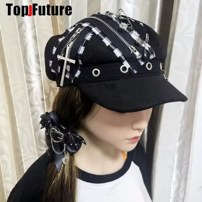 Béret gothique Harajuku Lolita pour femmes