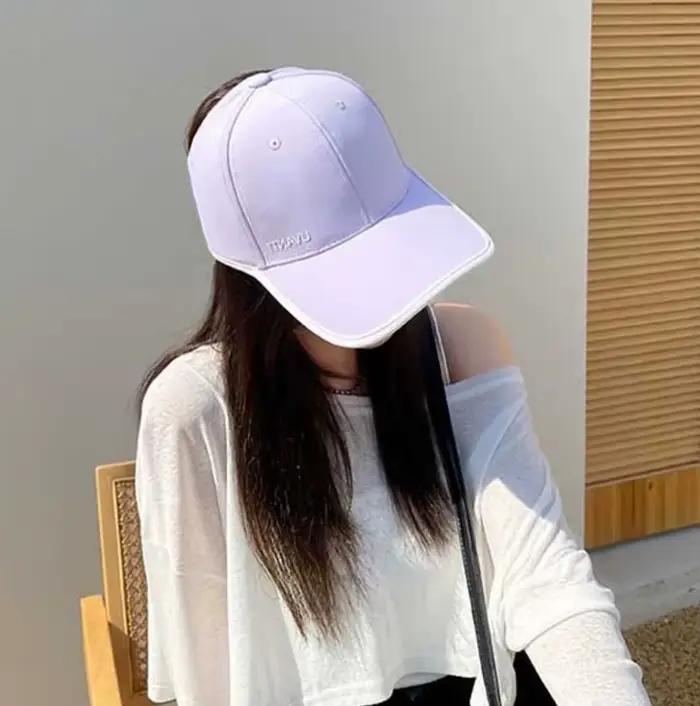 Casquette de baseball pour femme à queue de cheval haute