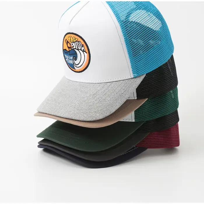 Casquette de baseball brodée en coton et maille respirante pour hommes et femmes