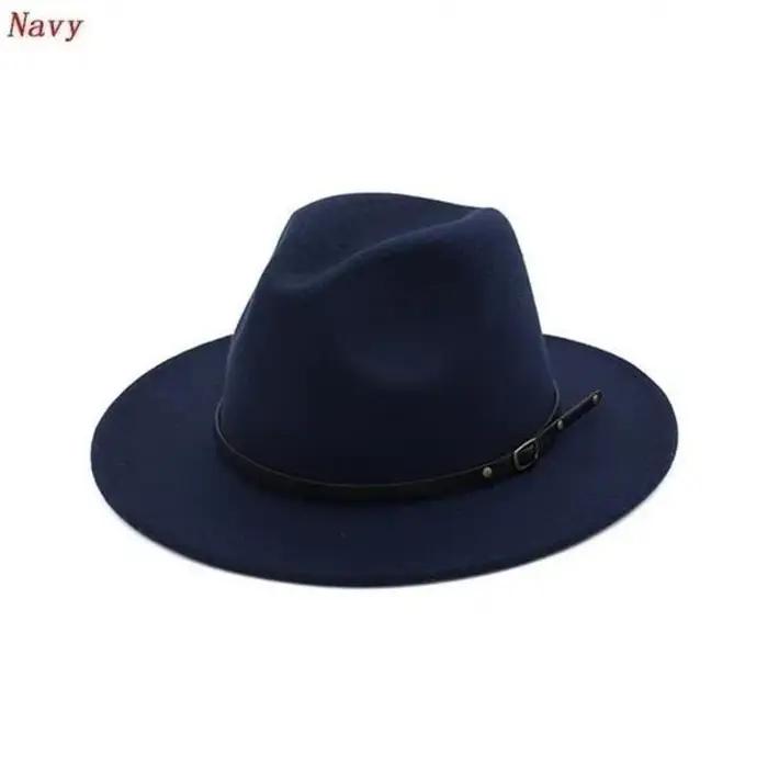 Chapeau Vintage à large bord pour hommes/femmes