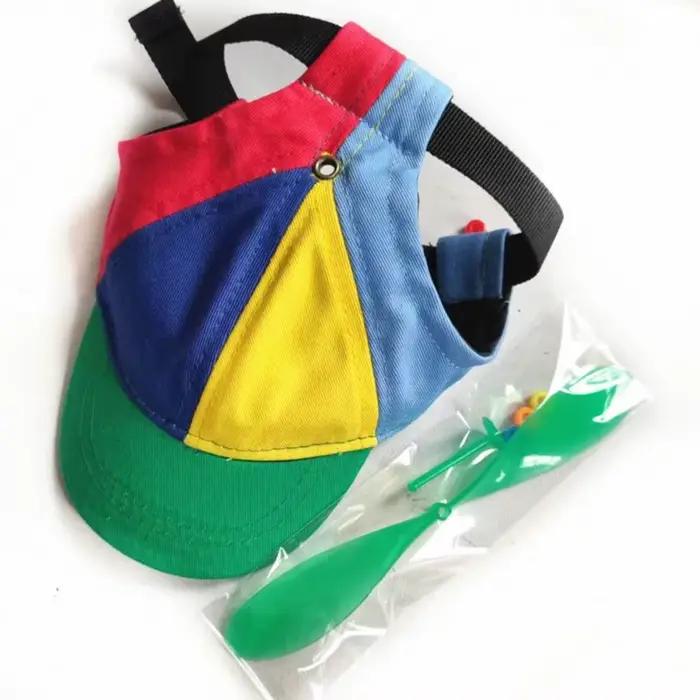 Chapeau d'hélicoptère détachable pour chien style casquette de baseball protection anti-UV matériau respirant pour chiens été sorties activités extérieures