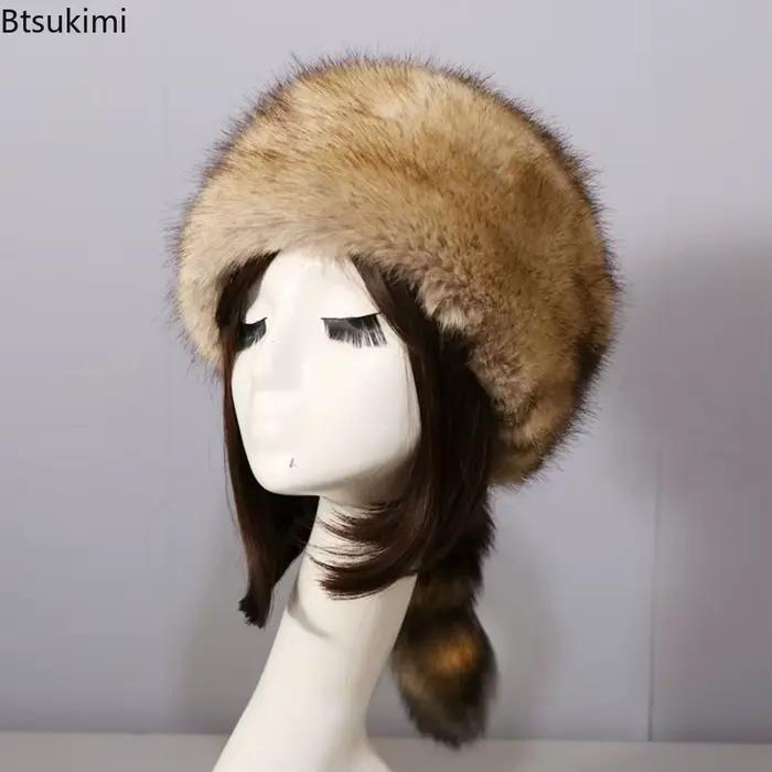 Chapeau en fausse fourrure pour femmes