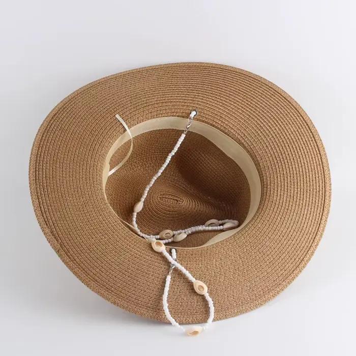 JOBoho-Chapeau anderavec Long Coquillage pour Femme et Homme