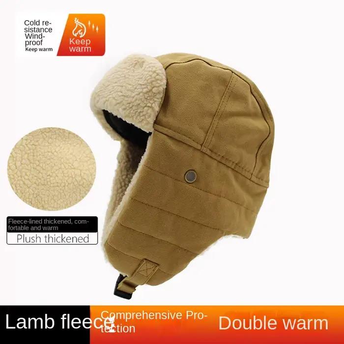 Casquette de Protection des oreilles en toile pour hommes et femmes