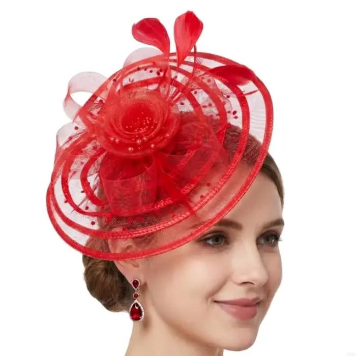 Chapeau fascinateur avec pince à cheveux