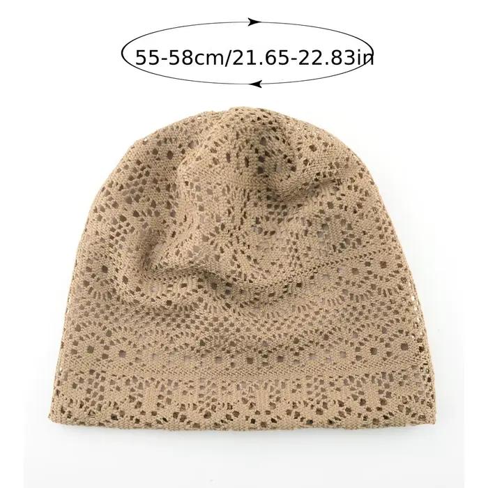 Chapeau en dentelle tricotée légère pour femmes