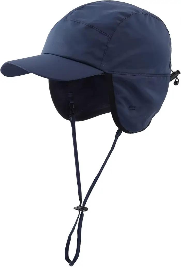 Casquette d'hiver imperméable doublée polaire