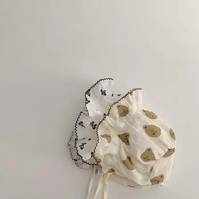 Nouveau-né bébé dentelle chapeau mignon coton enfants