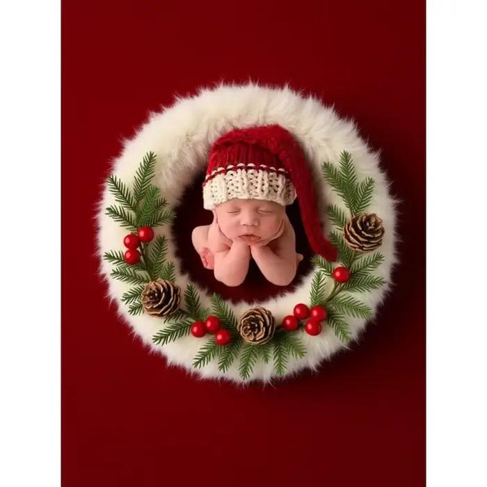 Chapeau de père noël pour nouveau-né