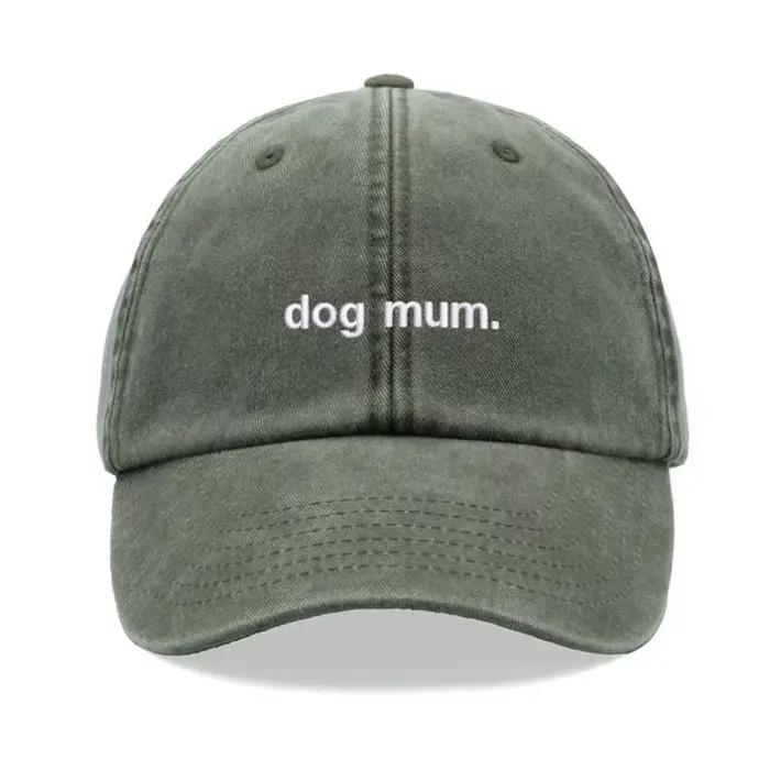 1 pièce, « maman chien ». Casquette de baseball vintage lavée Kanye pour femmes