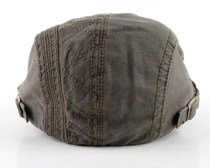 Bérets pour hommes Boina mode chapeau Masculina Plaid Style Gorro chapeaux décontractés coton Boinas couleur unie béret