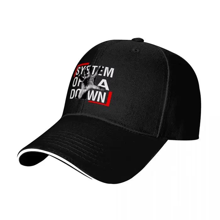 Casquette de baseball SYSTEM OF A DOWN avec logo noir