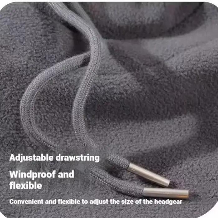 Chapeau chaud d'hiver avec masque et cache-cou 3 en 1 cagoule coupe-vent pour femmes et hommes polyvalent pour le sport et les activités hivernales