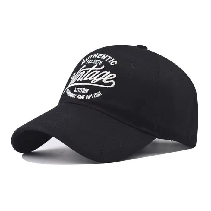 Casquette de baseball unisexe vintage américaine brodée