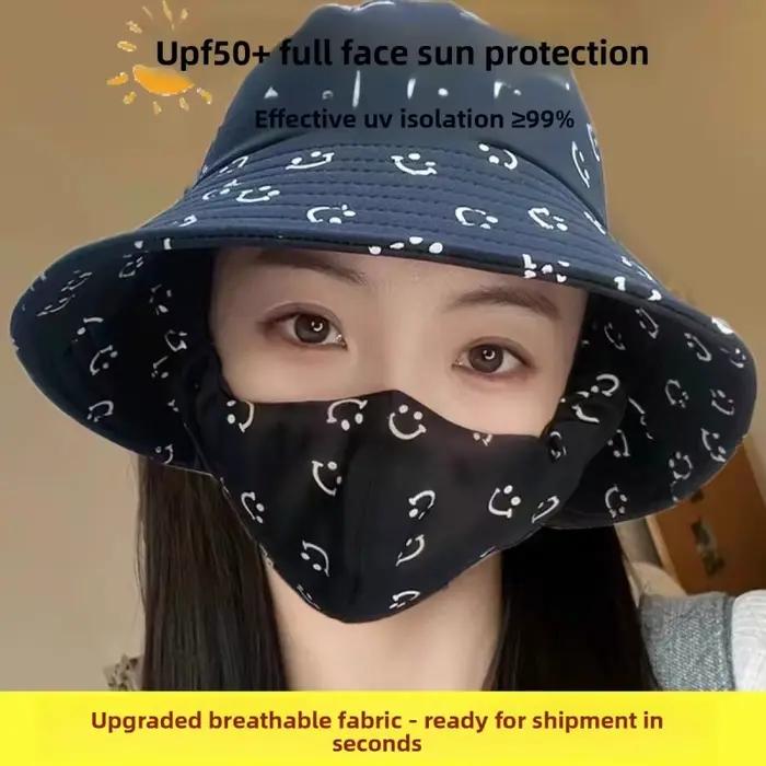 Chapeau avec masque facial intégré