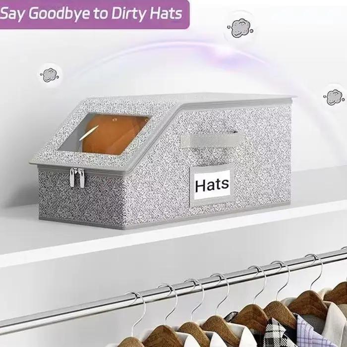 Boîte de rangement pliable pour chapeaux