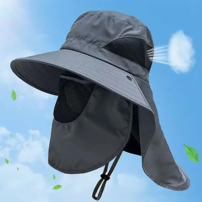 Chapeaux de soleil d'été Protection UV casquette de pêche de chasse en plein air pour hommes femmes randonnée Camping