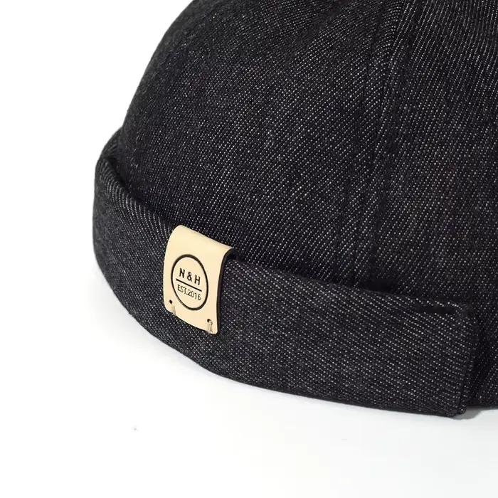 Chapeau sans bord vintage en coton pour hommes et femmes