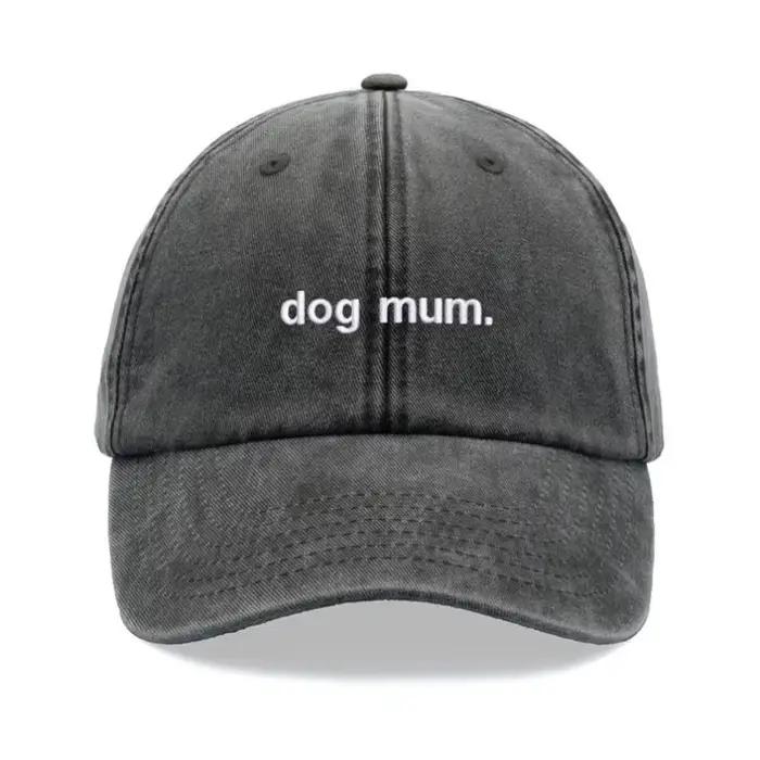 1 pièce, « maman chien ». Casquette de baseball vintage lavée Kanye pour femmes