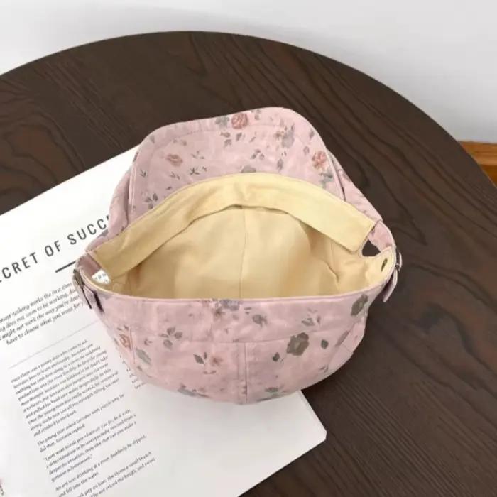 Bérets Mori imprimés style littéraire pour femme – Protection solaire printemps-été