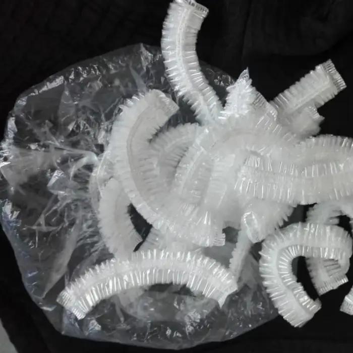 Bonnets de bain élastiques imperméables jetables pour cheveux protection douceur soins de beauté maison spa
