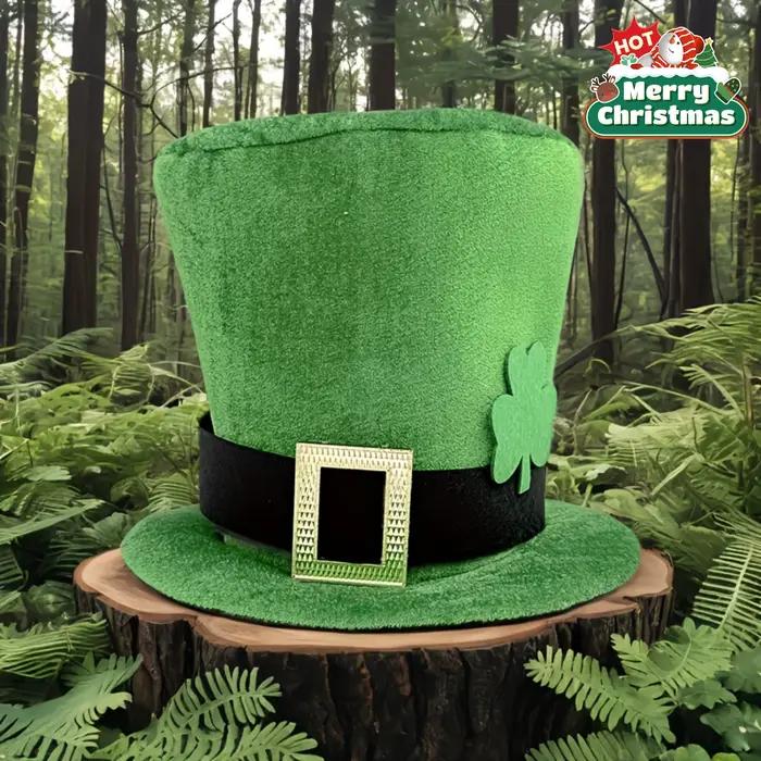 Chapeau haut-de-forme trèfle vert pour la Saint-Patrick