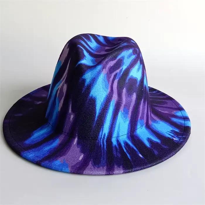 Chapeau fedora hip-hop motif zèbre accessoires d'amour