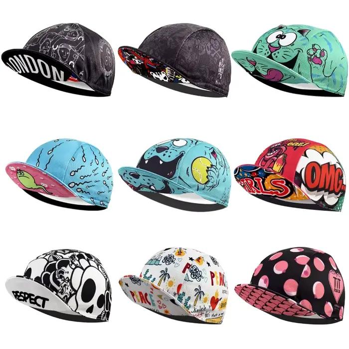 Casquette de cyclisme rétro rouge série noire casquettes