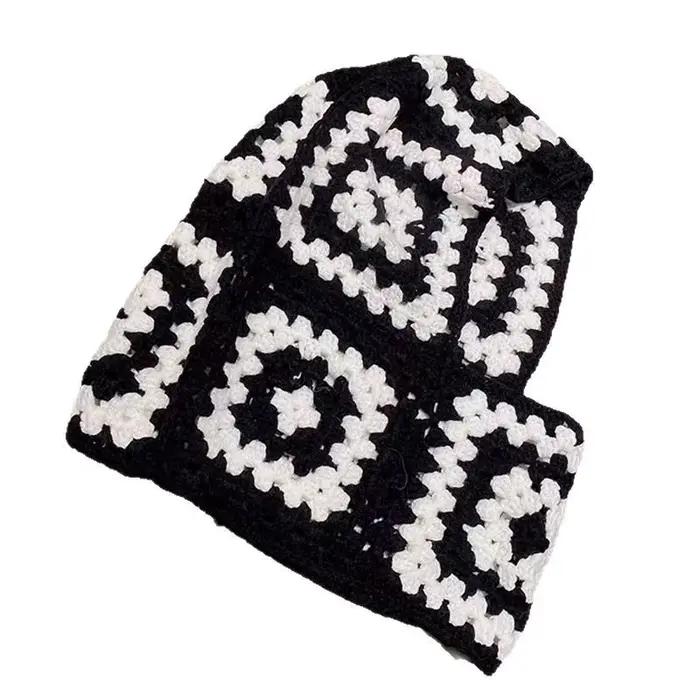 Casquette tricotée japonaise tissée à la main pour grand-mère