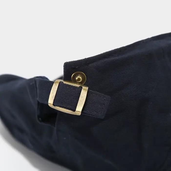 Nouveau Béret Y2K en Coton Brodé de Lettres