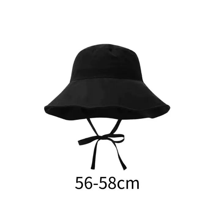 Chapeau Bob Anti-UV à Large Bord avec Lanière