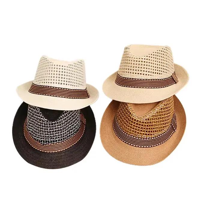Chapeau de paille unisexe pour enfants