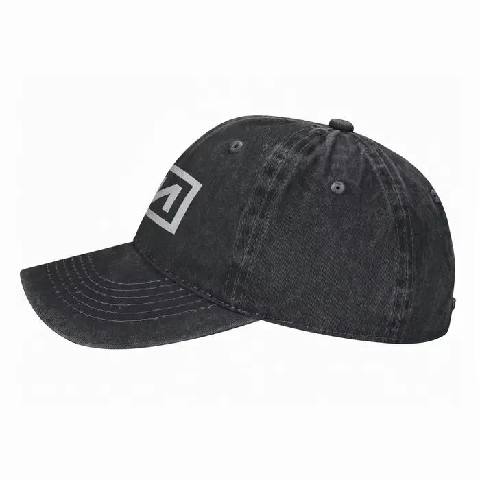 Casquette en tissu denim avec logo NIN Nine Inch Nails