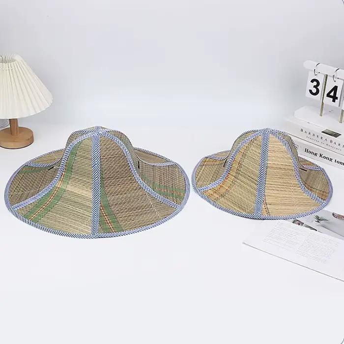 Chapeau de paille à large bord pliable pour femmes et hommes, design moderne, résistant, idéal pour plein air et occasions décontractées