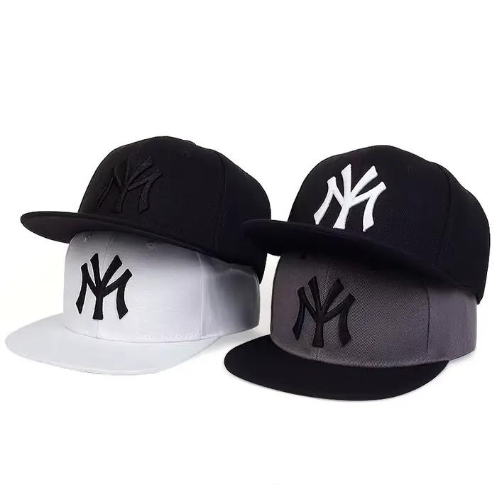 Chapeaux hip-hop brodés de lettres unisexes