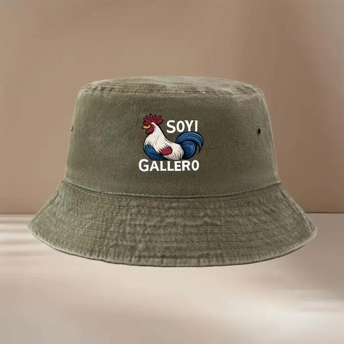 Ceci est un chapeau de pêcheur à motif coq SOYI GALLERO