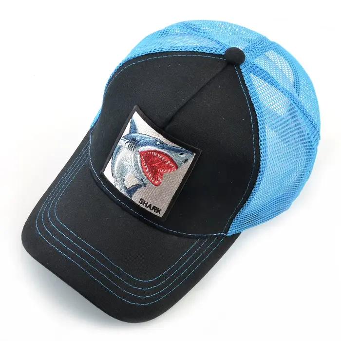 Casquettes de camionneur hommes femmes Streetwear Hip Hop Casquette de Baseball avec Patch de broderie de requin