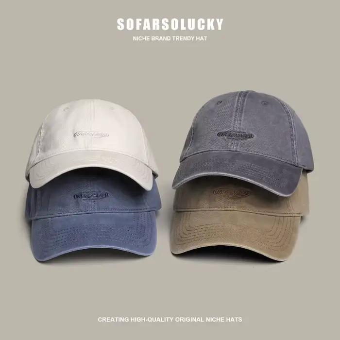 Casquettes de baseball rétro Harajuku en coton pour hommes et femmes, protection solaire, mode hip-hop, accessoires de mode vintage pour toutes les saisons et occasions