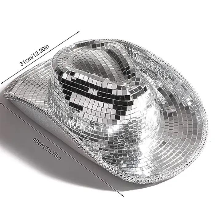 Chang Ball-Chapeau de cow-girl à paillettes pour femmes et hommes
