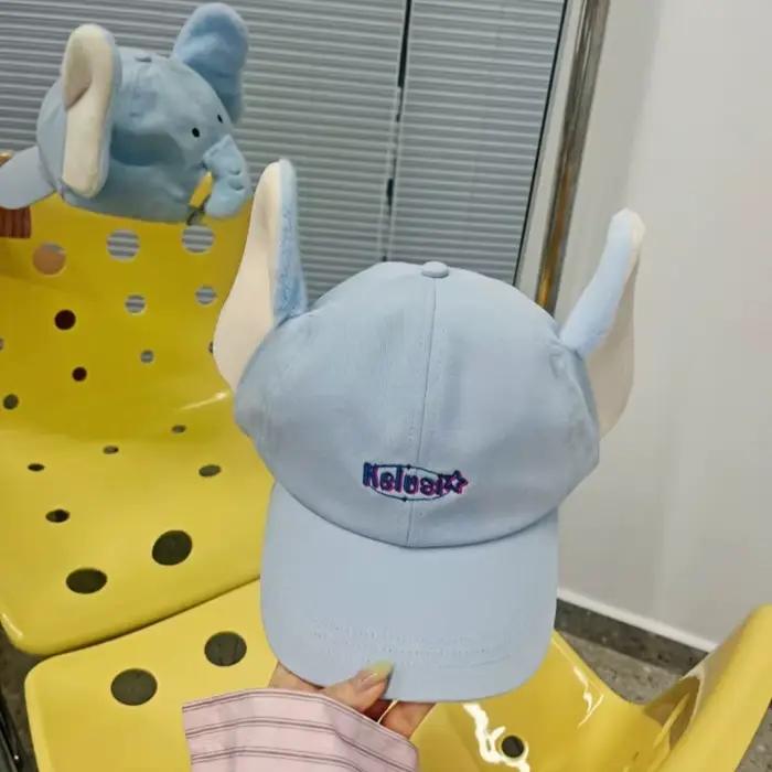 Chapeau éléphant mignon oreilles nez casquette baseball visière chat chapeau lapin oreilles tombantes dessin animé garçons occasions spéciales