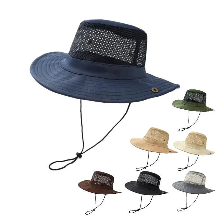 Chapeau de pêche en maille anti-UV