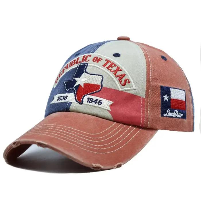 Casquette de baseball brodée République du Texas