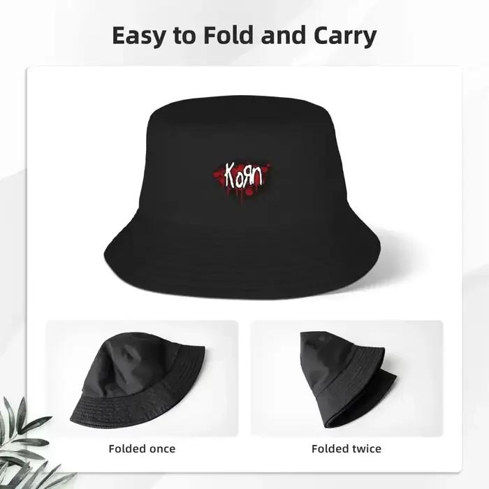 Chapeau de Seau Polyester Imprimé Tendance et Multifonction pour Femmes Plage Rock Musique Sports de Plein Air Pêche Occasions Décontractées