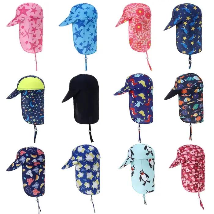 Chapeau de protection solaire réglable pour enfants chapeau de plein air chapeau de plage chapeau de voyage chapeau de soleil chapeau unisexe chapeau pour garçons et filles chapeau de dessin animé chapeau résistant à l'eau chapeau anti-UV