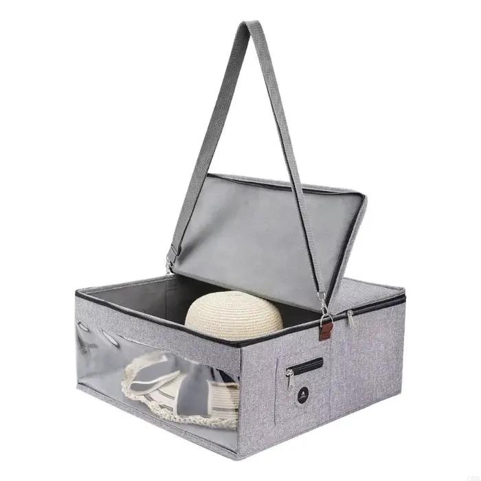 Boîte rangement chapeaux premium avec couvercle anti-poussière pour chapeaux baseball fedoras et autres couvre-chefs occasions spéciales mode vintage collectionnage